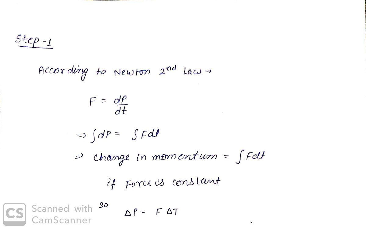 Physics homework question answer, step 1, image 1